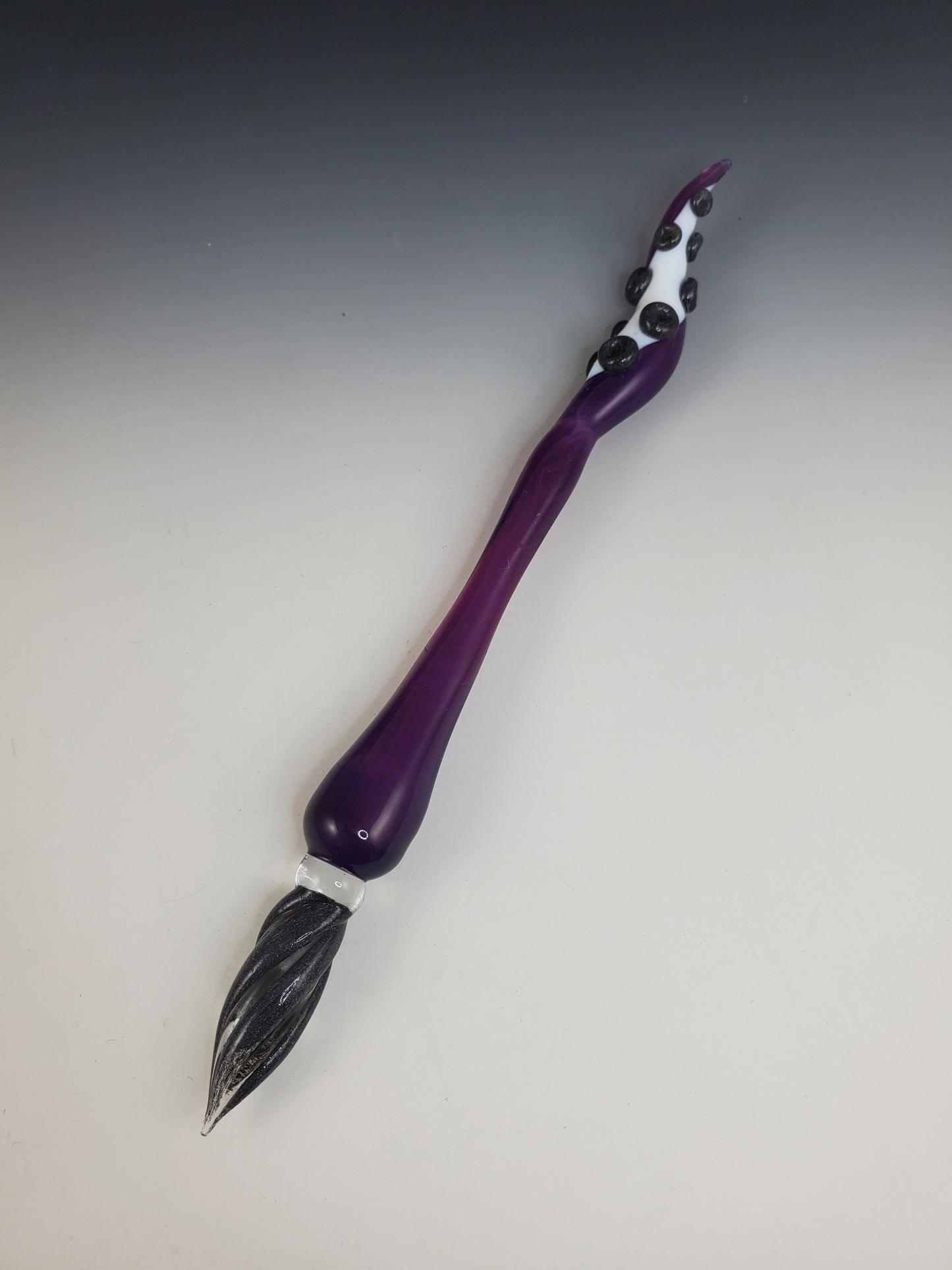 Royal Purple Tentacle Glass Dip Pen