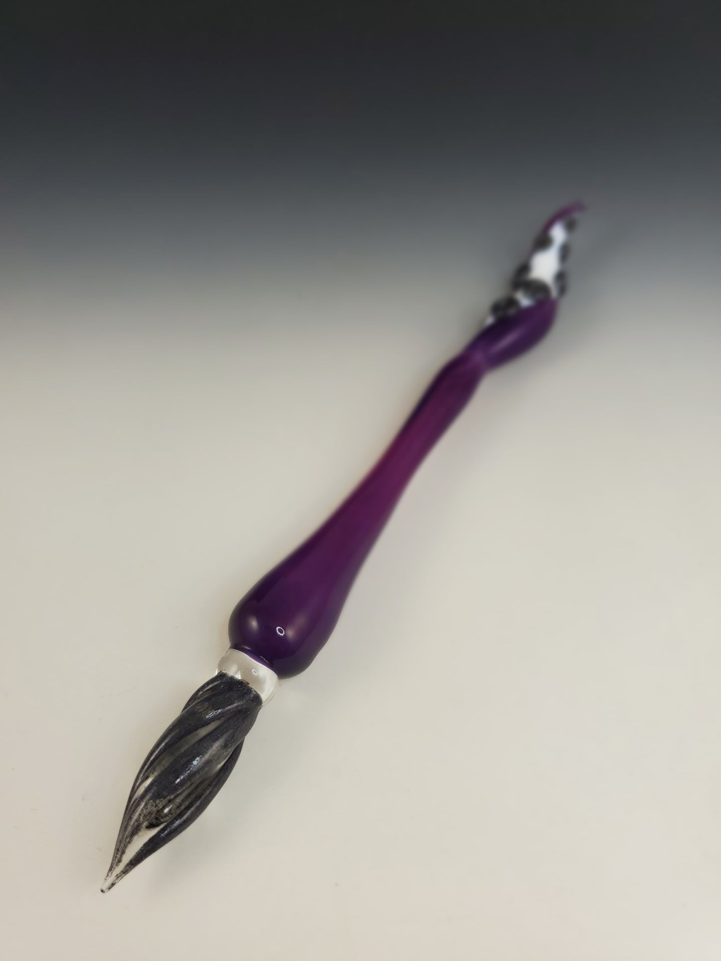Royal Purple Tentacle Glass Dip Pen