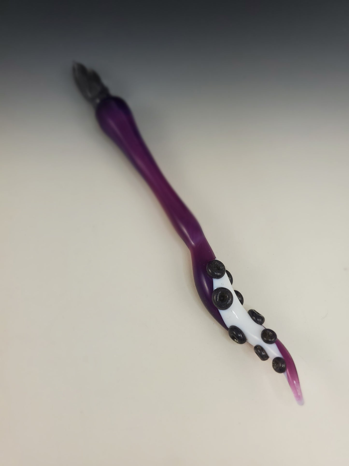 Royal Purple Tentacle Glass Dip Pen