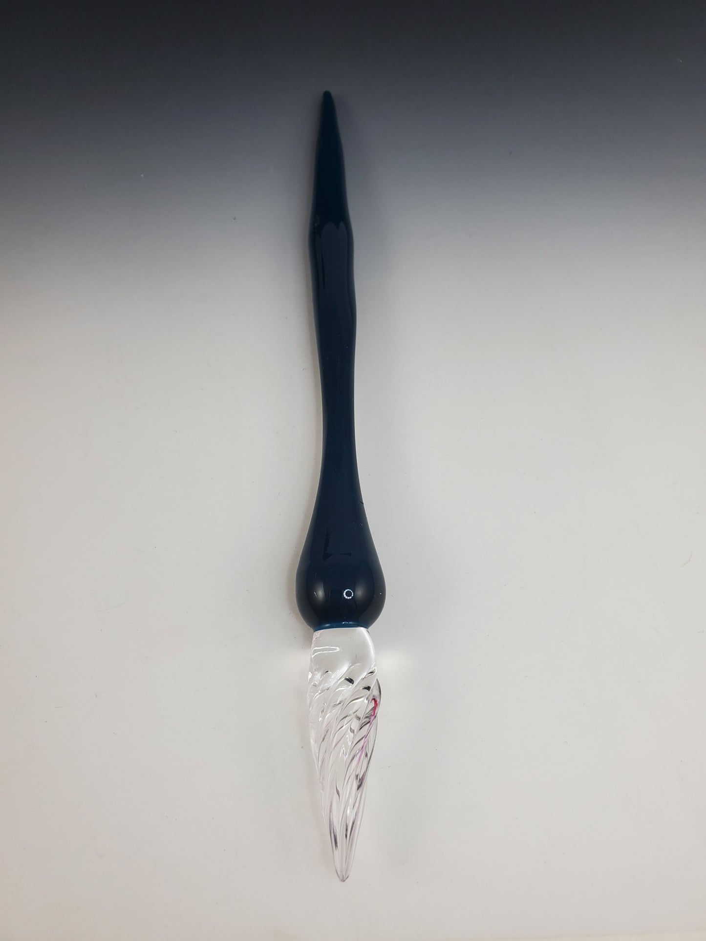 Sea Blue Glass Dip Pen