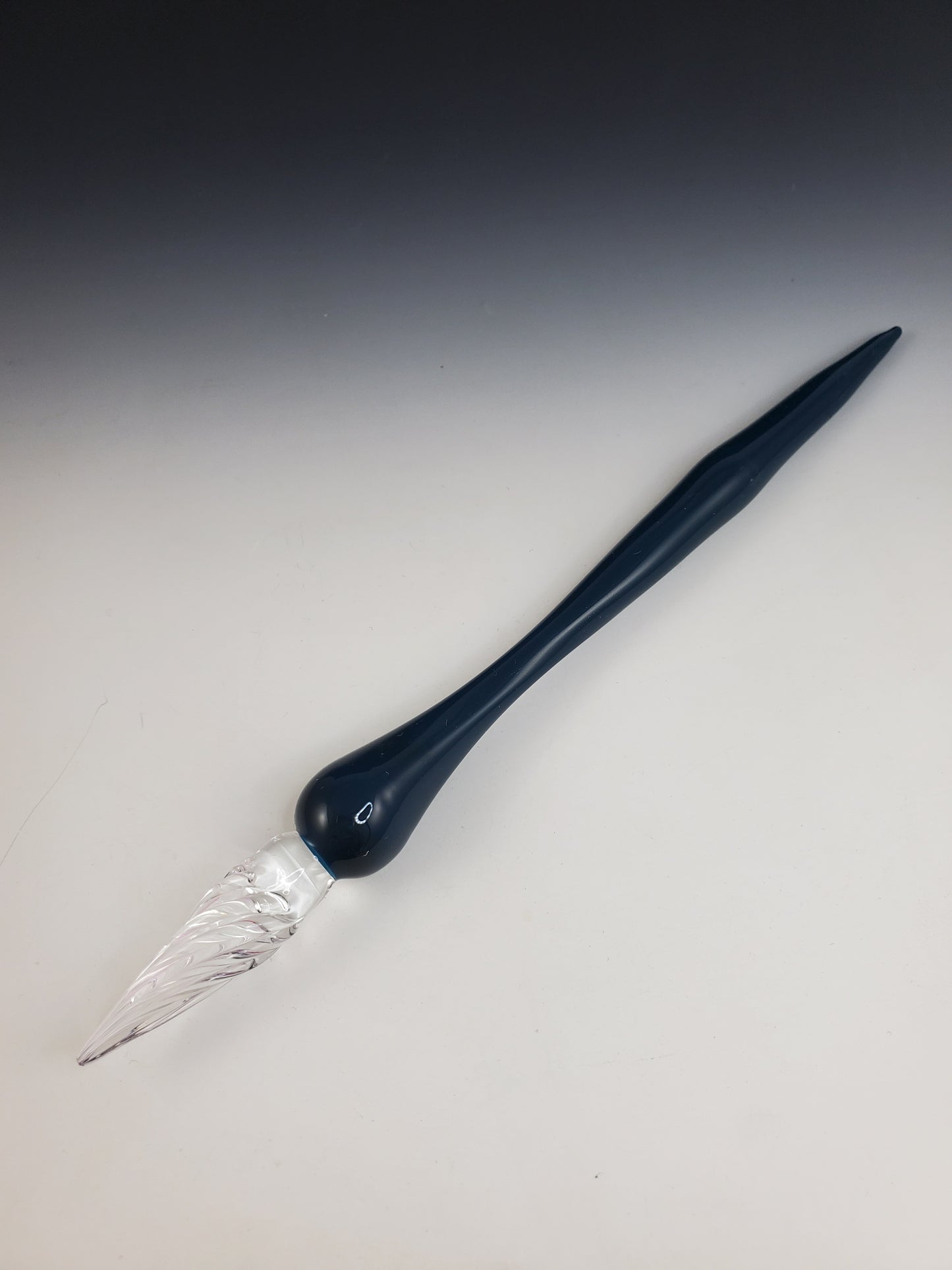 Sea Blue Glass Dip Pen