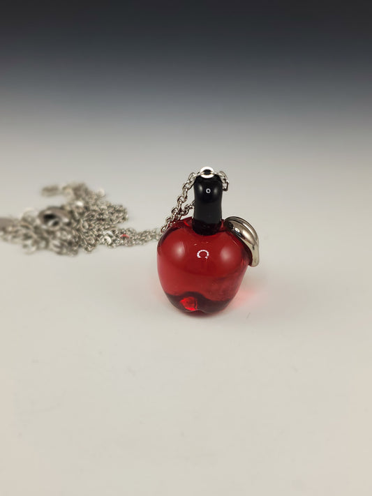 Idunn's Apple Pendant - Red Delicious and White Gold